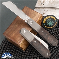 Jack Wolf Knives Midnight Jack Hand Satin Blade Fat Carbon Dark Matter Copper