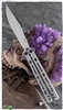 Kershaw Lucha Balisong Butterfly Knife, Stainless Steel Handles, Sandovik Blade