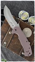 Kershaw CQC-11K D2 Frame Lock Knife, Brown G-10, 3.5" Stonewash Blade