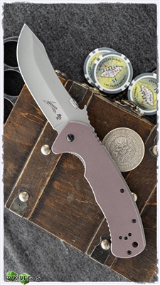 Kershaw CQC-11K D2 Frame Lock Knife, Brown G-10, 3.5" Stonewash Blade