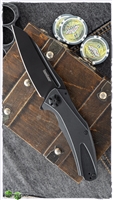 Kershaw Natrix XL Sub-Frame Lock, Black G-10, 3.75" Black Blade