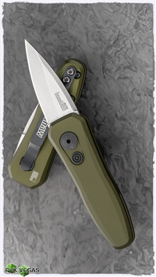 Kershaw Launch 4 CA Legal Automatic, OD Green Aluminum, 1.9" Stonewashed CPM-154