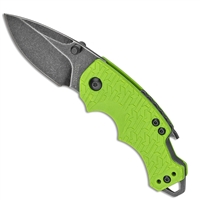 Kershaw 8700LIMEBW Shuffle Multi-Function Folding Knife 2.4" Blackwash Plain Blade, Lime GFN Handles