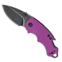 Kershaw 8700PURBW Shuffle Multi-Function Folding Knife 2.4" Blackwash Plain Blade, Purple GFN Handles