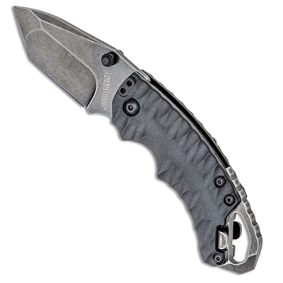 Kershaw 8750BLKBW Shuffle II Multi- Function Folding Knife 2.25" Blackwash Plain Blade, Glass-Filled Nylon Handles - 8750TBLKBW