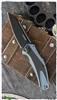 Kershaw Natrix XL Sub-Frame Lock, Blue G-10/CF,  3.75" Black Blade