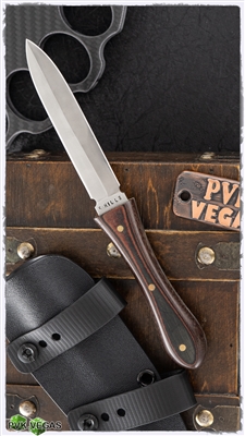 Kenneth Hills Custom Boot Knife, MIcarta Scales, 154CM Blade