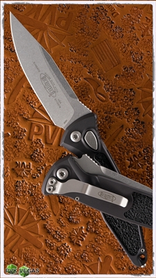 Microtech Elite Auto S/E 160A-10 Stonewash Blade