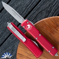 Microtech Ultratech S/E 121-10RD Stonewash Blade Red Handle