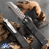 Microtech Combat Troodon Warhound 219W-10S Two Tone Blade Black Handle