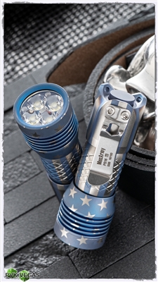 MecArmy PS16-SSB LED Titanium Compact EDC Flashlight Torch