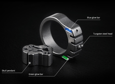 Titanium Ring Tungsten Self Defense Ring - Bosetitanium