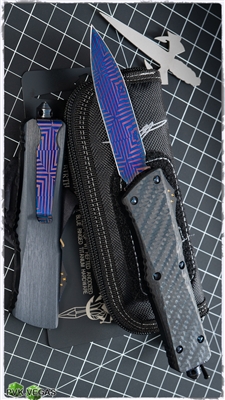 Marfione Combat D/E XHP Core Damascus Blade CF Top & Button