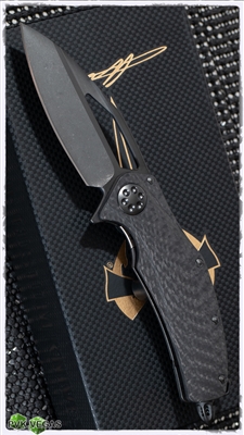 Marfione Custom Mini Matrix-R Carbon Fiber & Titanium DLC Handle DLC Apocalyptic Blade DLC HW SN003