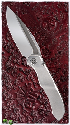 Marfione Custom Anax Folder SF Titanium Handle Carbon Fiber Inlay High Polish Blade