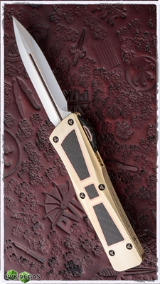 Marfione Custom Combat Troodon D/E HP Blade Brass/Copper/CF Inlays