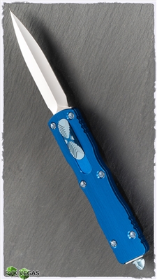 Marfione Custom Dirac Spike Mirror Polish Blue Hefted Alloy Two-Tone Blue Ringed Hardware