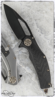 Marfione Custom Mini Matrix-R DLC AP Blade Carbon Fiber & Titanium Chassis w/ Flame Accents