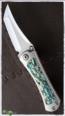 Marfione Custom Borka SBHF Mirror Polished Blade w/ Carbon FIber Inlay