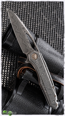 Marfione Custom Sigil Chad Nichols Damascus Blade & Chassis Bronzed HW Bronzed MP Plate SN003