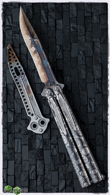 Steampunked MCK Tachyon Trainer Balisong