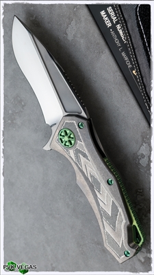 Marfione Custom Star Lord Ti Handle Green Ti Hardware HP Blade