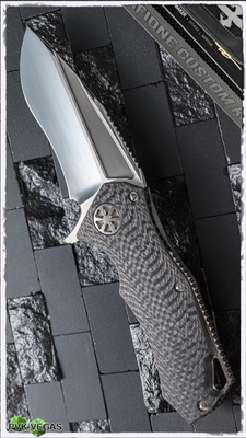 Marfione Custom Star Lord Carbon Fiber Satin Blade Flamed Hardware