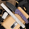 Medford Praetorian Slim Flipper PVD Tanto, Faced Violet Ti