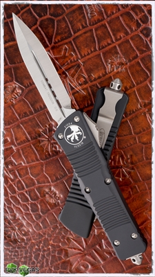 Microtech Combat Troodon 142-4 D/E Black Handle Satin Finish Blade