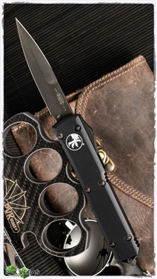 Microtech Ultratech Bayonet 120-1DLCT Black Handle DLC Blade & Hardware