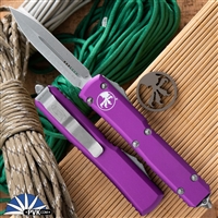 Microtech Ultratech 122-10APVI Apocalyptic Blade Violet Handle