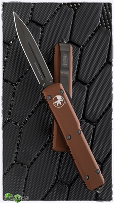 Microtech Ultratech D/E 122-1DLCTA DLC Blade & HW Tan Handle