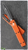 Microtech Ultratech D/E 122-1OR Black Blade Orange Handle