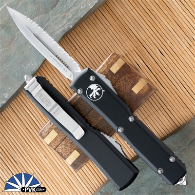 Microtech Ultratech D/E 122-6 Satin Full Serrated Blade