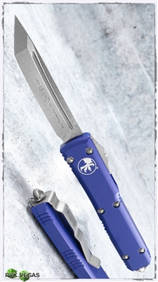 Microtech Ultratech T/E 123-10PU Stonewash Tanto Blade Purple Handle