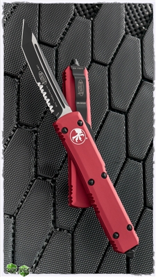 Microtech Ultratech T/E 123-2RD Black Serrated Blade Red Handle