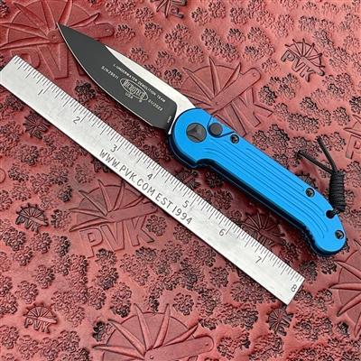 Microtech LUDT 135-1BL  Black Blade Blue Handle