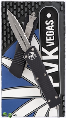 Microtech Troodon D/A 138-12AP Apocalyptic Serrated Double Edge