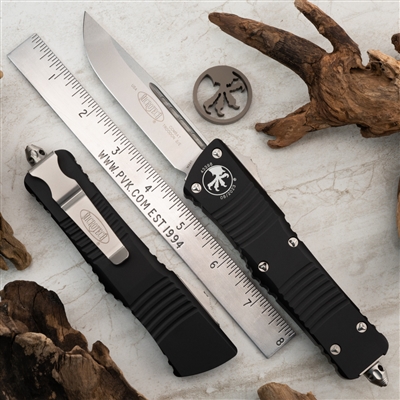 Microtech Combat Troodon S/E 143-10 Black Handle Stonewash Finish Blade