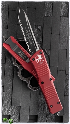 Microtech Combat Troodon T/E 144-3RD Full Serrated Red Handle