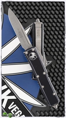 Microtech UTX-85 S/E 231-10DBK Apocalyptic Blade Distressed Black Handle