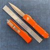 Microtech Ultratech Bayonet 120-13OR Bronze Blade & Hardware Orange Handle