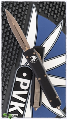 Microtech Ultratech D/E 122-13AP Apocalyptic Bronzed Blade & HW