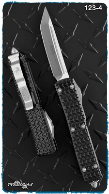 Microtech Ultratech D/A OTF Tri-Grip Tanto Satin finish Blade -