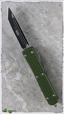 Microtech Ultratech Frag Tanto Green Black Blade