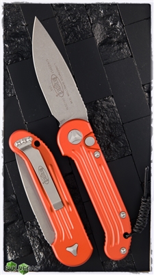 Microtech LUDT Auto 135-10APOR AP Blade Orange Handle UDT Automatic Knife