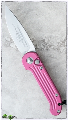 Microtech LUDT Auto 135-4PK Pink Handle Satin Finish Blade