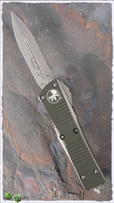 Microtech Troodon D/E 138-10OD Stonewash Blade OD Handle