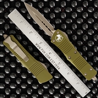 Microtech Troodon D/E 138-13AP Bronze AP Blade Black Handle