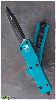 Microtech Troodon D/E 138-1TQ Black Blade Turquoise Handle